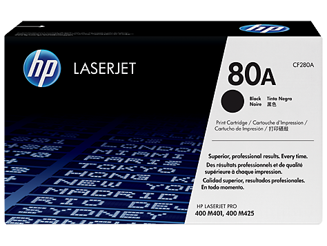 Terima Black Toner HP 80A Baru dan Bekas